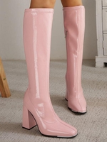 Bottes Hauteur à Genou Epaisses Zippées