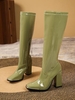 Bottes Hauteur à Genou Epaisses Zippées
