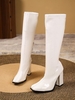 Bottes Hauteur à Genou Epaisses Zippées