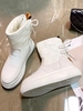 Bottes Imperméables en Doublure Polaire à Lacets Au Dos avec Lettre