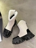 Bottes Matelassées Plate-forme à Doublure en Fausse Fourrure