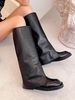 Bottes Mi-Mollet Pliées Design