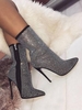 Bottines à Cheville Partout à Talon Aiguille avec Strass