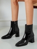 Bottines à Talons Épais avec Fermetures Éclair Latérales