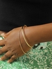Bracelet Chaîne Cercle Superposé en Métal