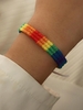 Bracelet en Couleur Arc-en-ciel Tressé