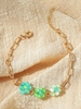 Bracelet Mignon Chaîne Perlé Fleur