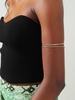 Brassard Minimaliste Motif Ligne en Métal