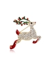 Broche Cerf de Noël avec Strass