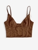 Camisole Corset Brillante M Café