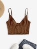 Camisole Corset Brillante S Café