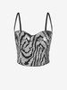 Camisole Courte Paillettée L Argent