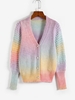 Cardigan Teinté à Manches Lanternes M Multi a