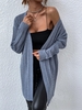 Cardigan Torsadé Long M Bleu