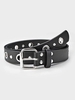 Ceinture Boucle Carrée Décorative à Œillet Style Punk
