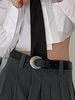 Ceinture Bouclée en Forme de Croissant en PU