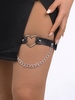 Ceinture de Cuisse Décorée de Chaîne et Cœur