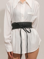 Ceinture Large Noué en Devant