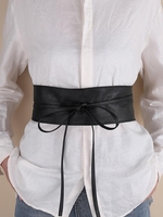 Ceinture Large Nouée en PU