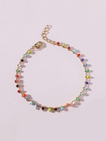 Chaîne de Cheville avec Perles Colorées