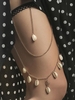 Chaîne de Cuisse avec Sangle Extensible et Pendentif en Coquillage Naturel