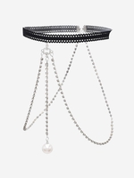 Chaîne de Cuisse Pendante Extensible avec Fausse Perle