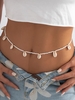 Chaîne de Taille de Plage Coquille Perle Pendante