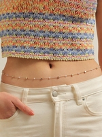 Chaîne de Taille Etoile Pendante en Fausse Perle