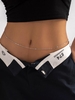 Chaîne de Taille Minimaliste de Faux Cristal