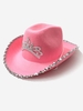 Chapeau Cowgirl à Paillettes Décor Couronne