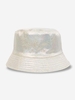 Chapeau de Pêcheur Réversible en Simili Cuir à Paillettes