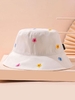 Chapeau Seau Fleuri Brodé