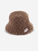 Chapeau Seau Fourré Lettre Brodée