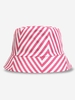 Chapeau Seau Rayé à Imprimé Chevron