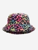 Chapeau Seau Rétro Fourré Imprimé