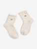 Chaussettes à Cheville Cœur Brodé en Laine
