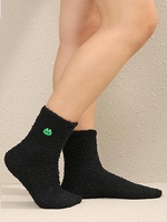 Chaussettes à Cheville Grenouille Brodée en Laine