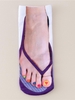 Chaussettes de Cheville à Imprimé 3D Tongs