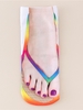 Chaussettes de Cheville à Imprimé 3D Tongs