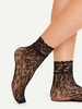 Chaussettes en Dentelle en Maille Transparentes