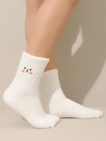 Chaussettes Fourrées Chien Brodé