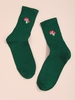 Chaussettes Mi-mollet Champignon Brodé