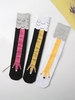 Chaussettes Mi-Mollet Motif de Griffe