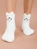 Chaussettes Sourire Dessin Animé Brodé en Peluche