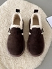 Chaussures Plates Thermiques Bouclées à Doublure en Fausse Laine
