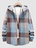 Chemise à Capuche à Carreaux Contrastée M Multi a