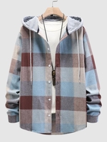 Chemise à Capuche à Carreaux Contrastée M Multi a