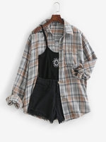 Chemise à Carreaux avec Poche en Avant L Multi a