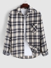 Chemise à Carreaux avec Poche Xs Café