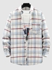 Chemise à Carreaux S Blanc